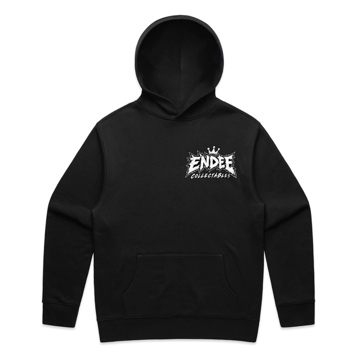 Endee Signature Relaxed Hoodie – Black | Endee Collectables, front
