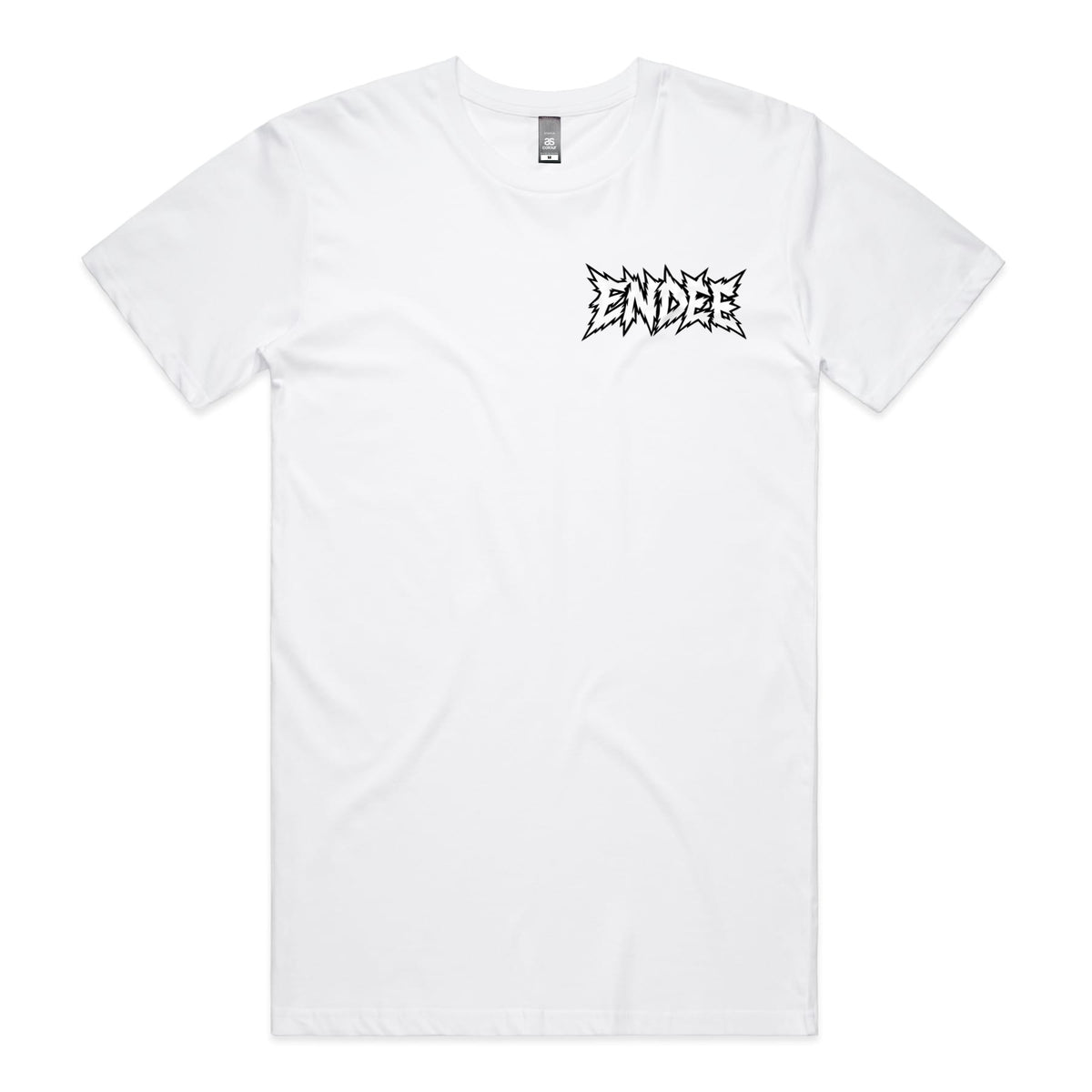 Endee Signature Longline Tee – Black & White | Endee Collectables, front
