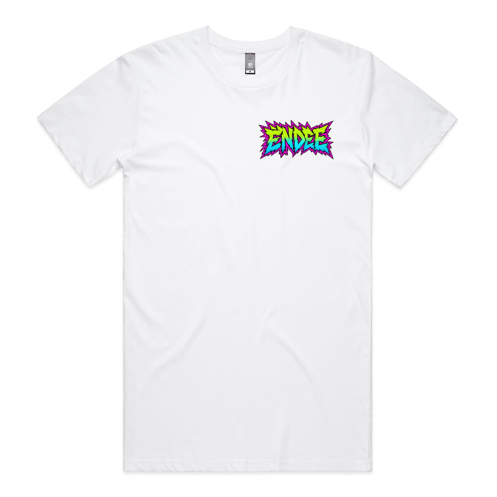 Endee Neon Longline Tee – Black | Endee Collectables, front