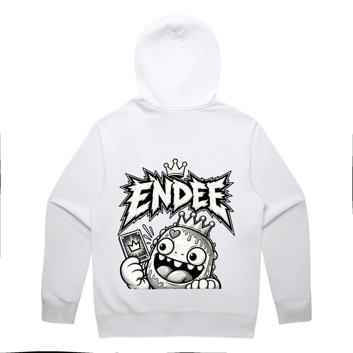 Endee Signature Relaxed Hoodie – Black | Endee Collectables, back