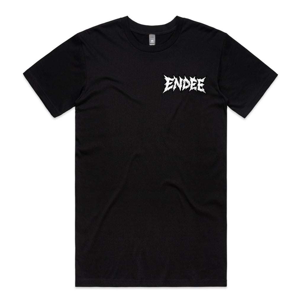 Endee Signature Longline Tee – Black & White | Endee Collectables, front