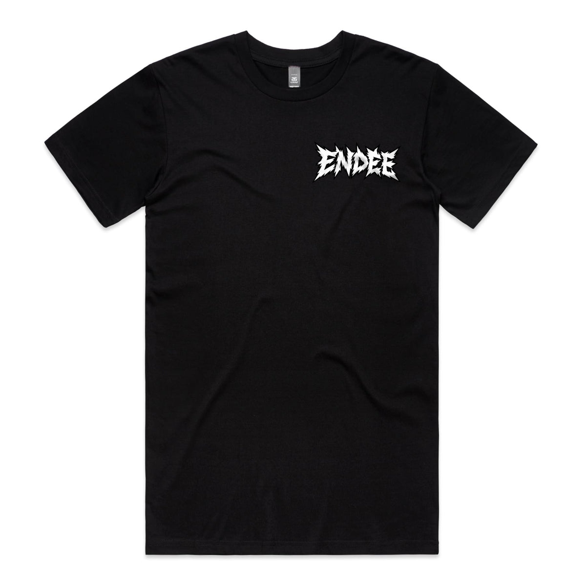 Endee Signature Longline Tee – Black & White | Endee Collectables, front