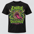 Thorn Maw neon graphic design on black Endee Collectables T-shirt
