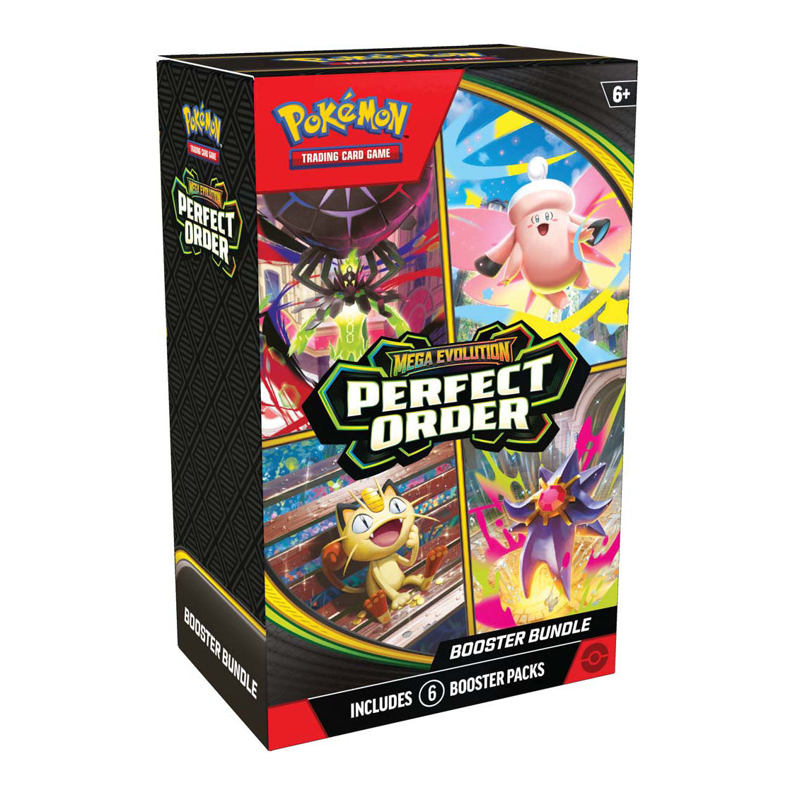 Perfect Order retail sealed six-pack booster bundle box, representative official packaging design